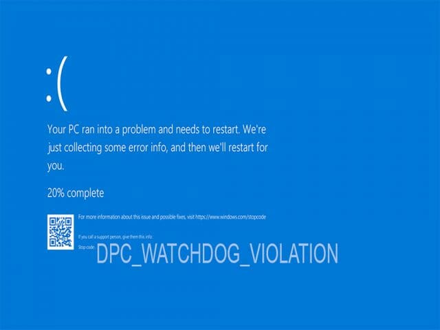 fix dpc watchdog violation windows 10