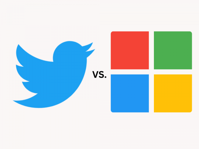 Twitter vs Microsoft featured image